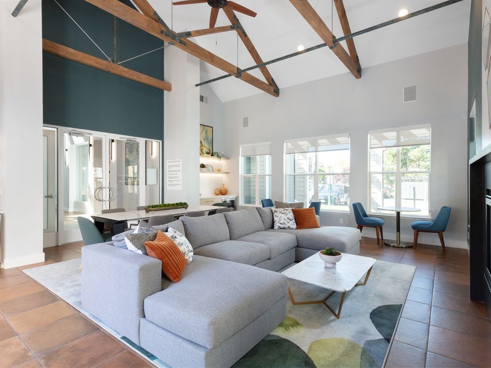 Resident lounge with seating area