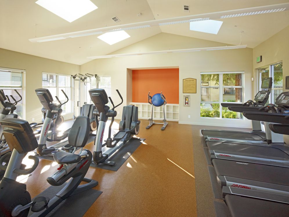 Fitness center with cardio equipment