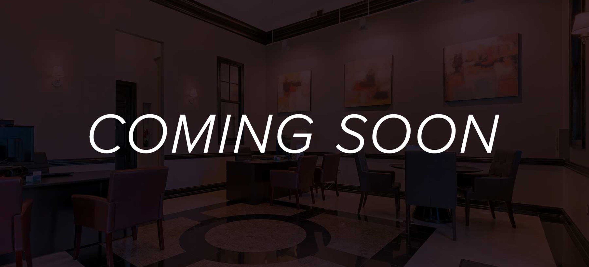 Coming soon - Renovated lobby and leasing office