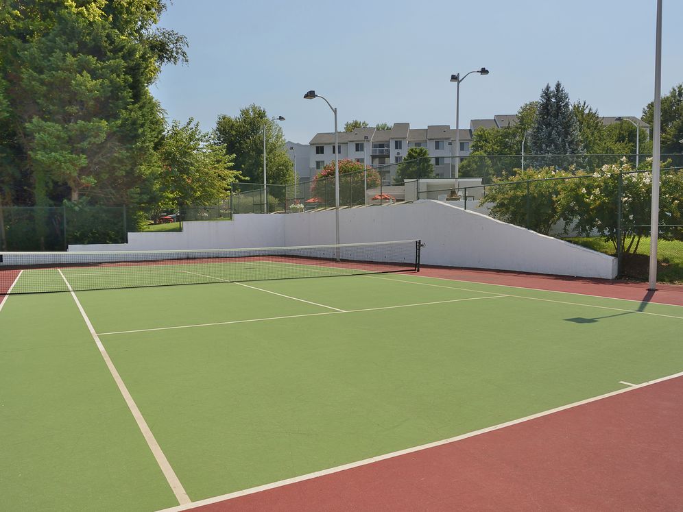 Resident tennis court