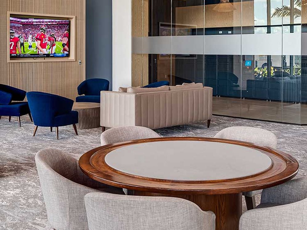 Clubroom with Gaming, Flatscreen TV and Seating