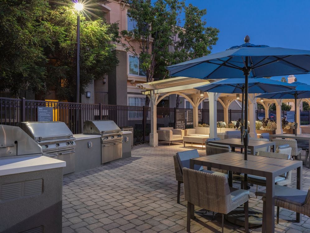 Sundeck with grill stations