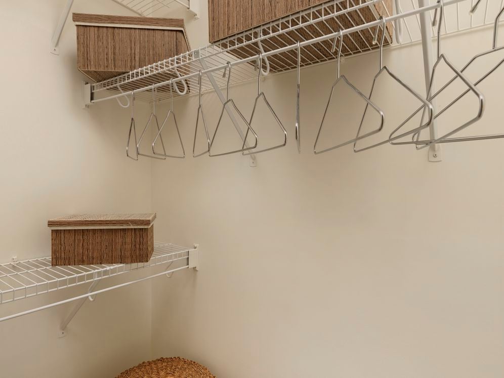 Spacious, walk-in closet