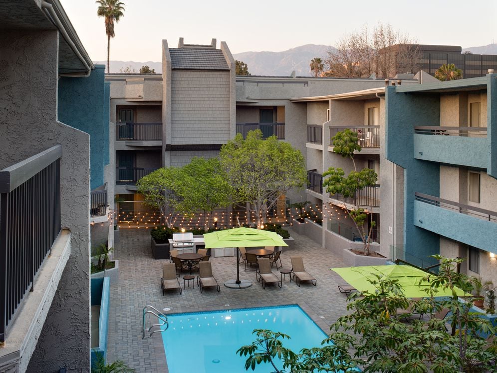 Swimming Pool Sundeck and Barbecue Grills