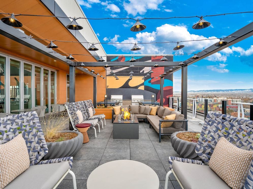 Rooftop Deck with Fire Pit
