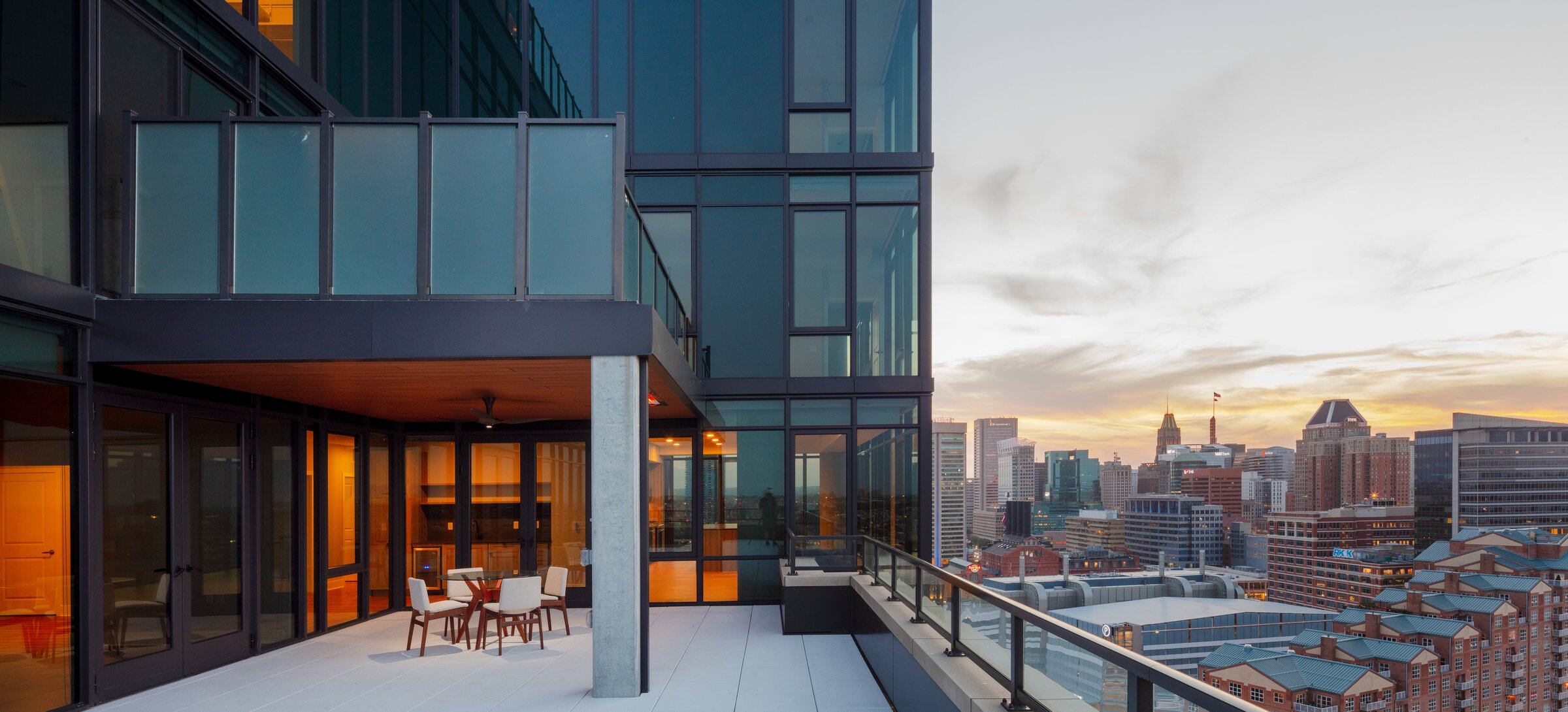 Penthouse-level Signature Collection apartment homes with expansive terrace (in select homes)