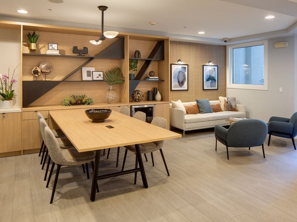 Lounge with seating areas