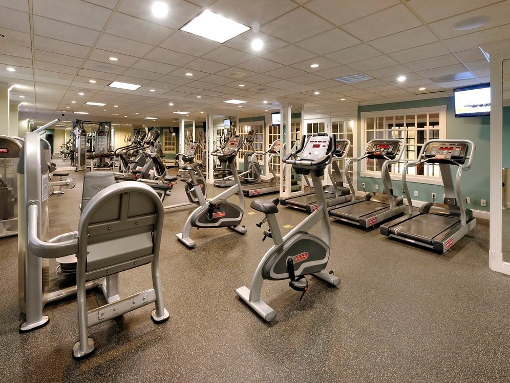 Fitness center with cardio and strength equipment