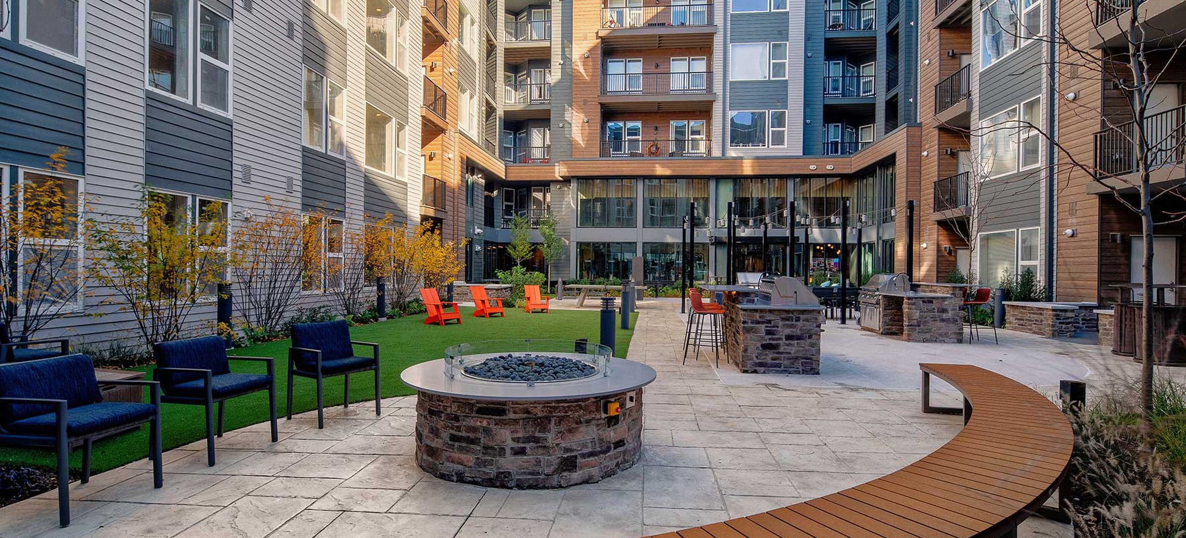 Play Courtyard with Firepit, BBQ Area and Gaming