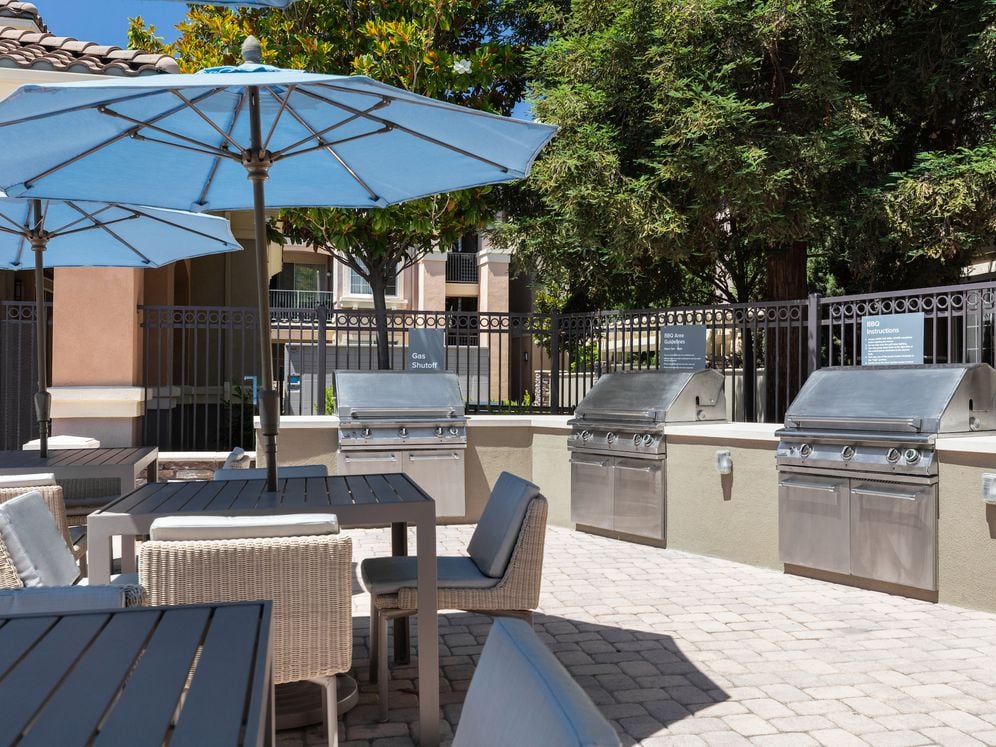 Sundeck with grill stations