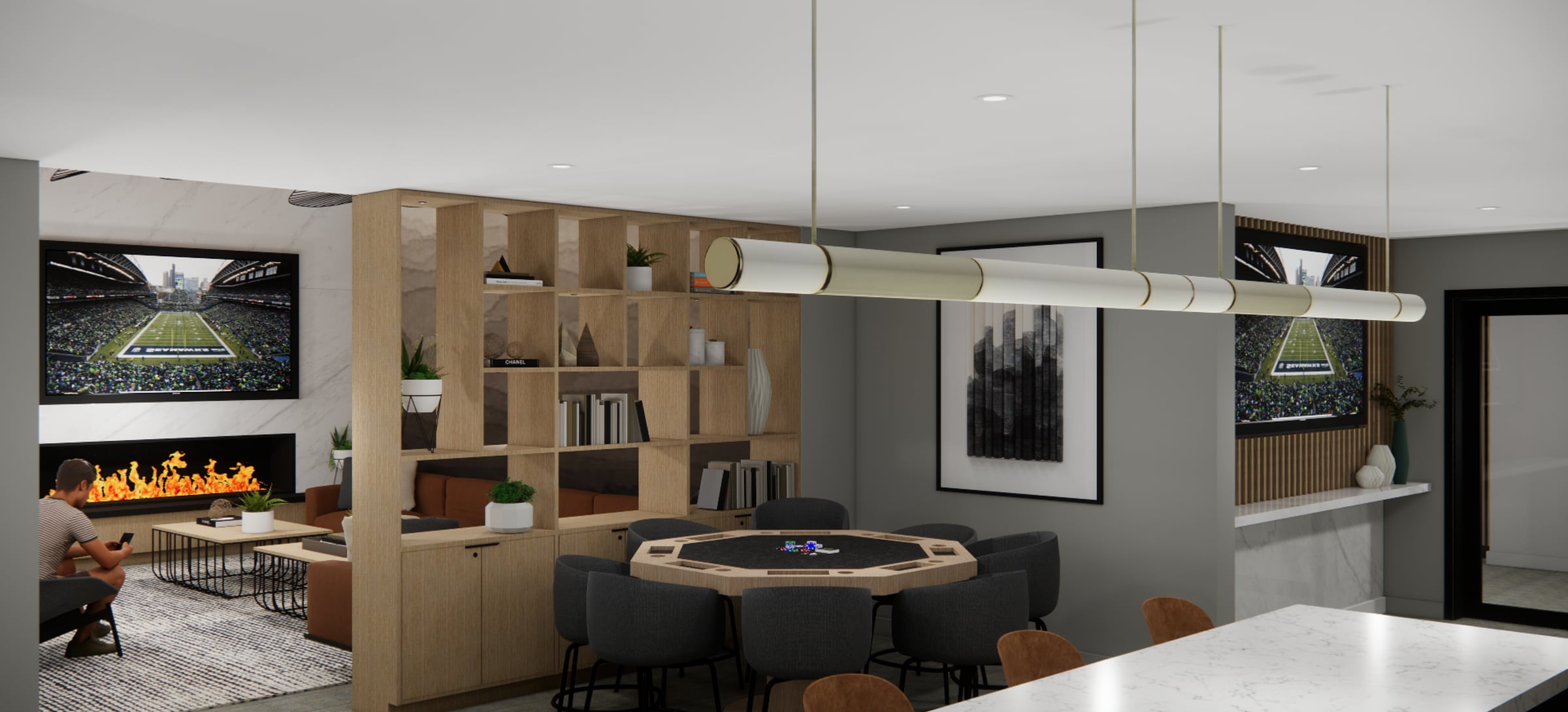Co-working Lounge (Rendering)