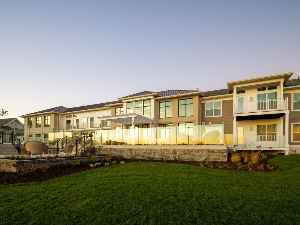 Building exterior and landscaping