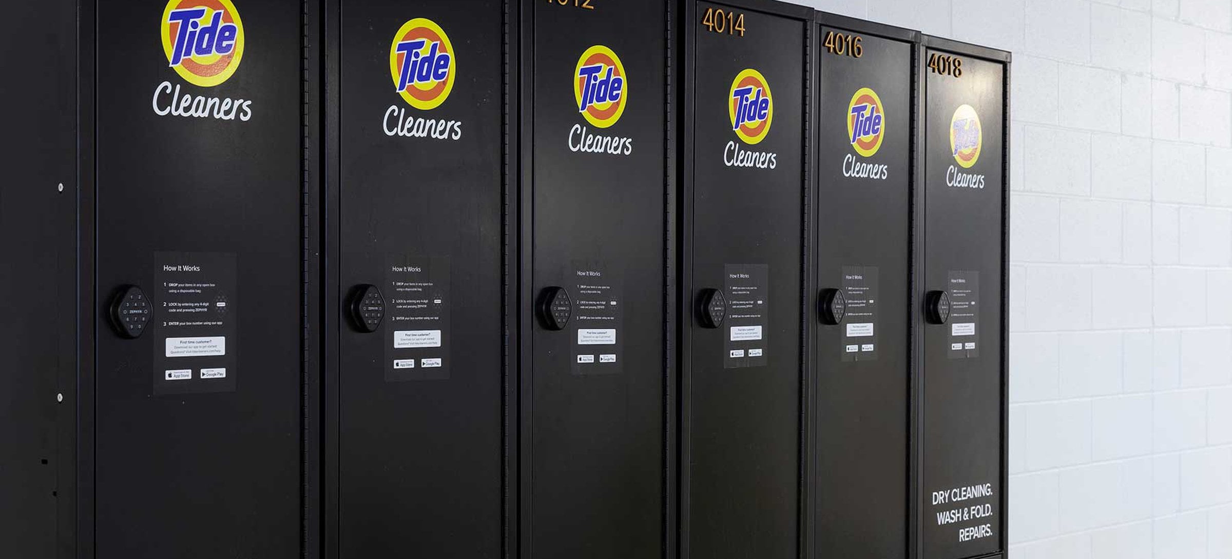 Tide Lockers for convenient contact-free laundry service