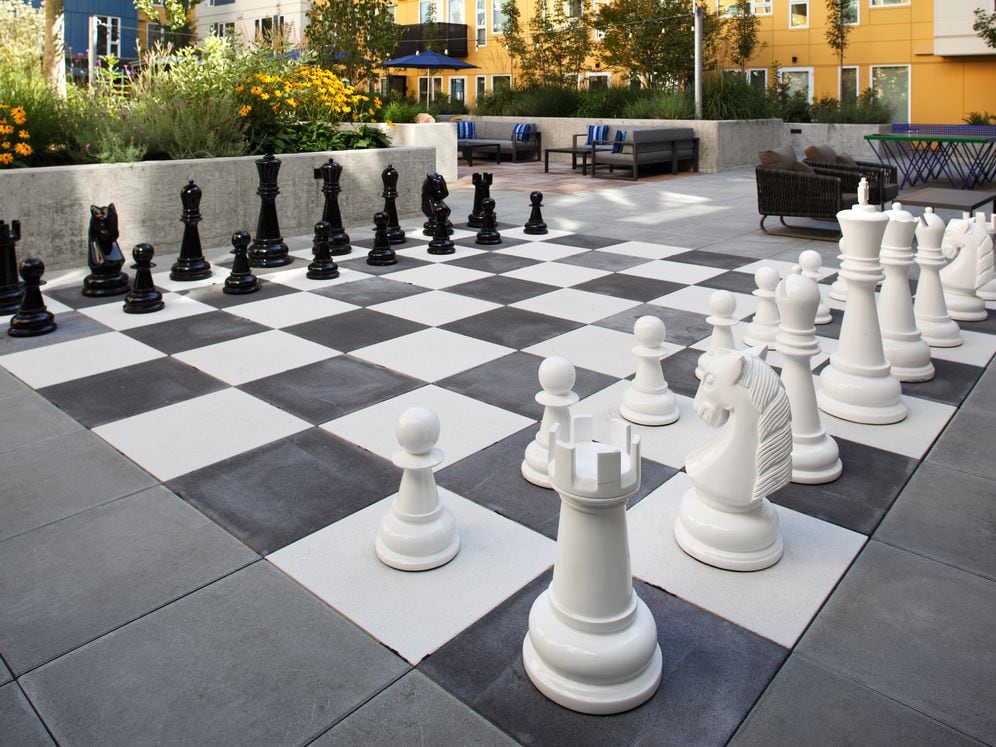 Outdoor chessboard
