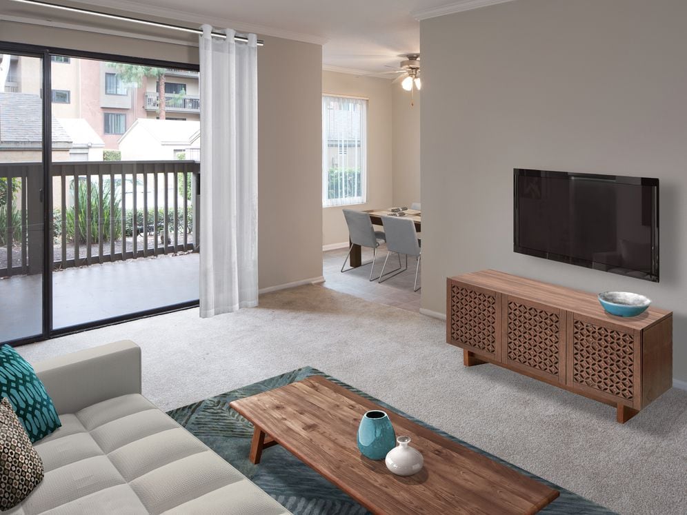 Classic Package II living room with carpet