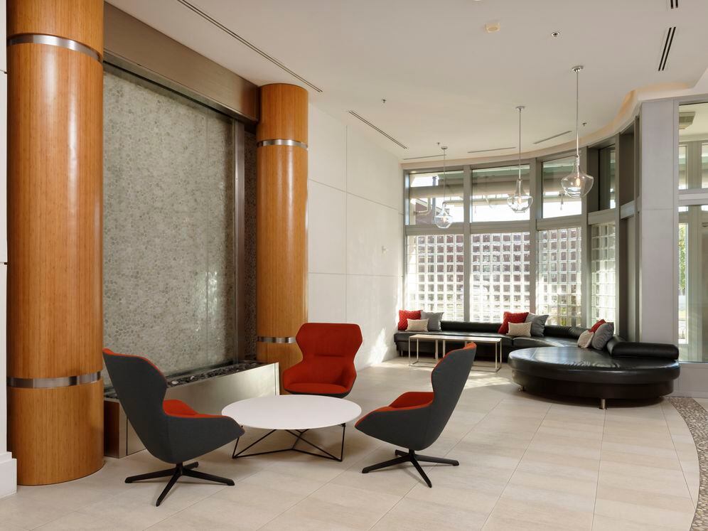 Lobby with seating